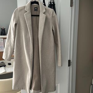 Zara Cream Long Coat